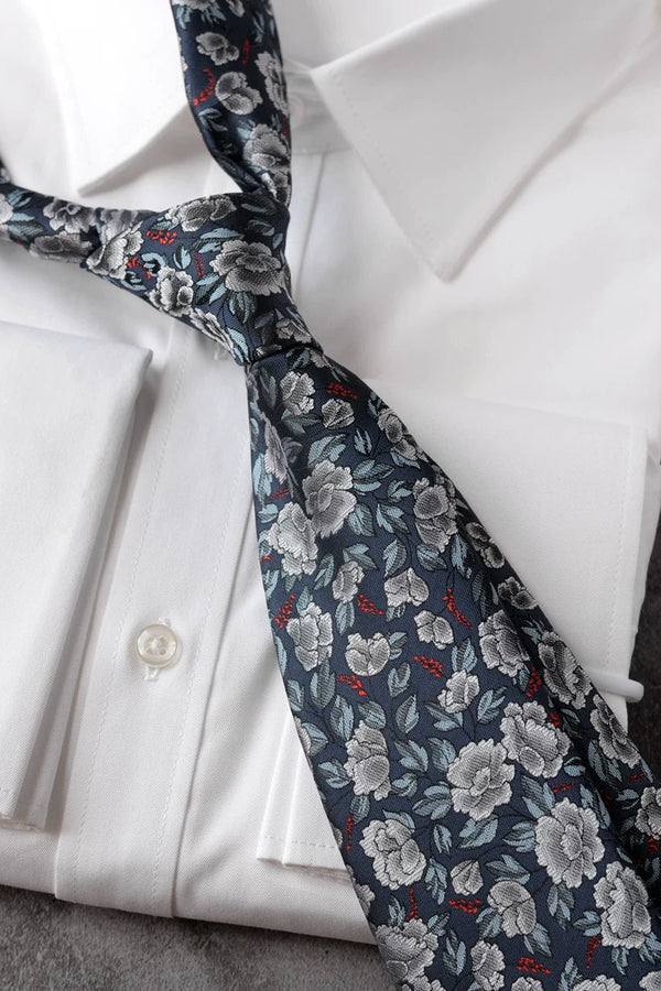 モードフローラルネクタイ