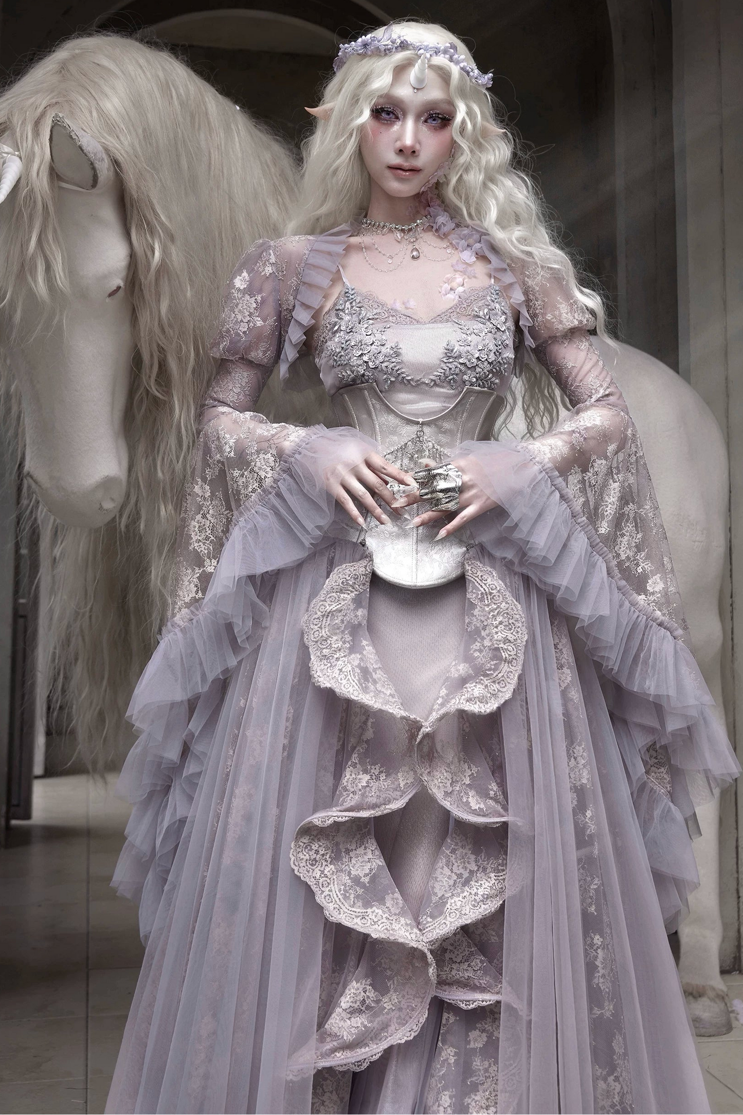 Moonlight Lace Fairy Top