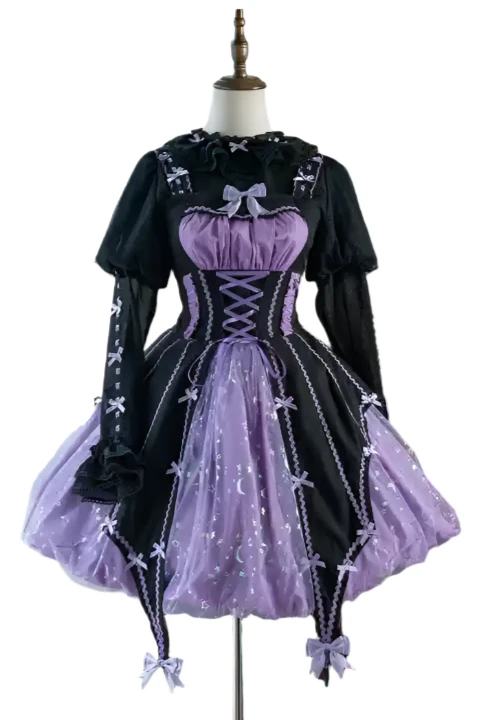 [Reservation deadline on September 28] Halloween Pumpkin Dark Sweet Dress Set