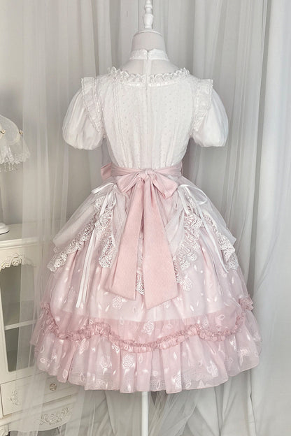 薔薇とチューリップのプリンセスドレス