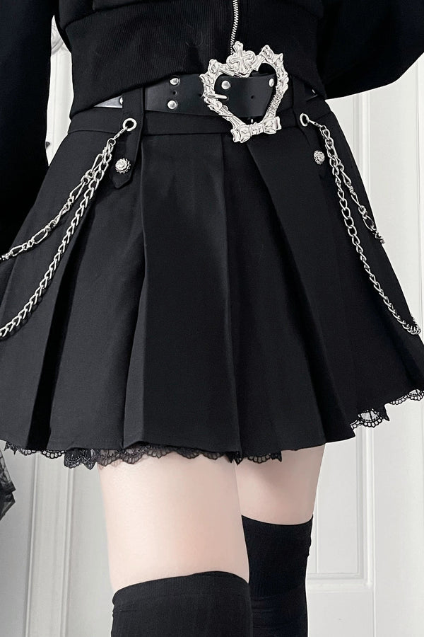 ダークスウィートクールスカート+チェーン+ベルト