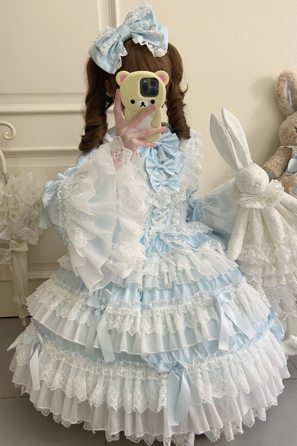 【予約商品】レースティアードロリータドレス