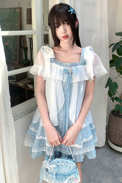 Floating Dream Lace Dress + Skirt + Bag