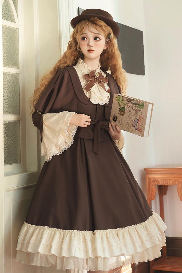 [Reservation deadline on October 22] Aria Elegant College Style Princess Sleeve Dress Suit