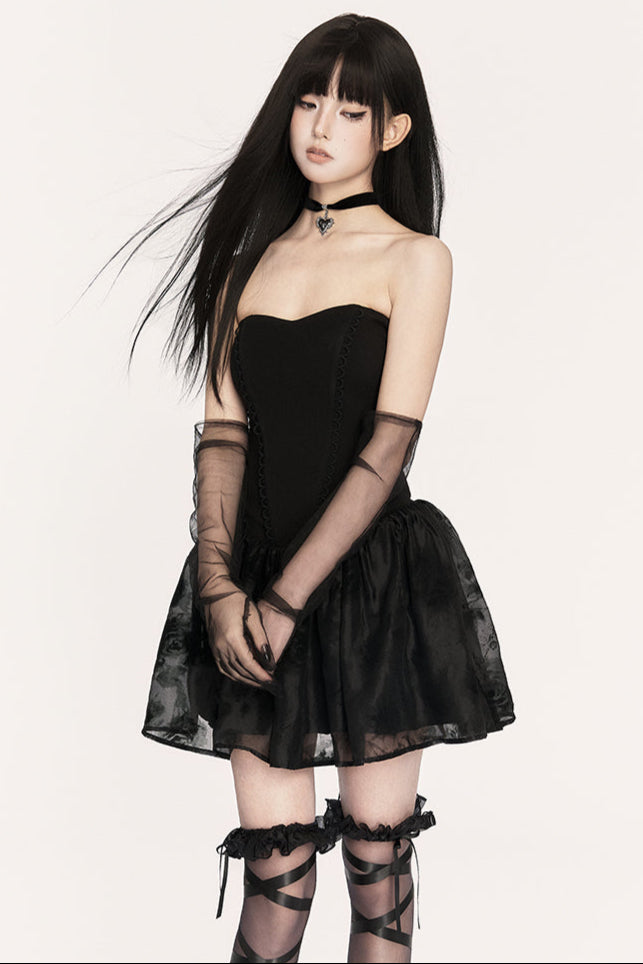 Gothic-Meerjungfrau-Modekleid