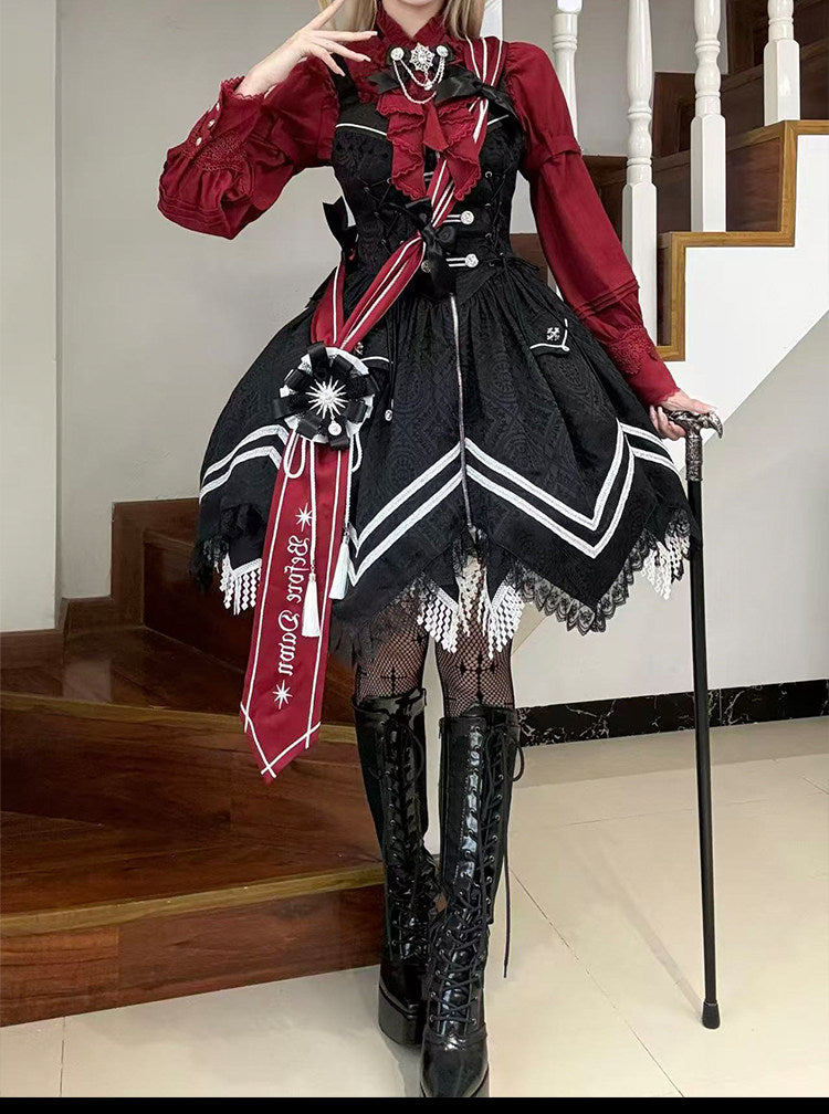 【2月23日予約締切】ドーンブレイカーゴシックジャカードミリタリービスチェサスドレス