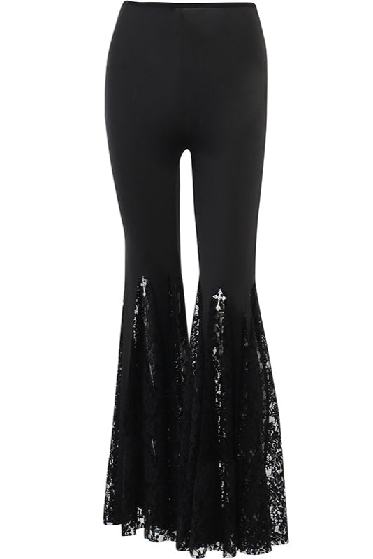 Gothic Split Flare Pants