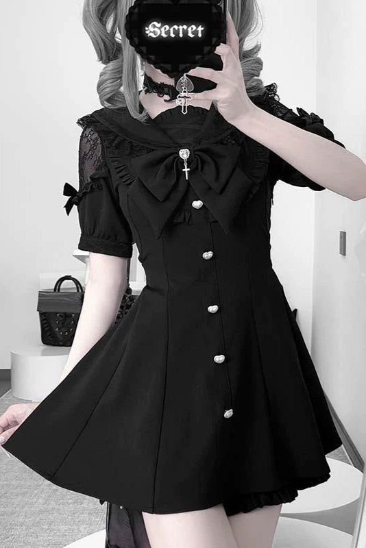 ダークナイト地雷トップス＋フリルパンツ