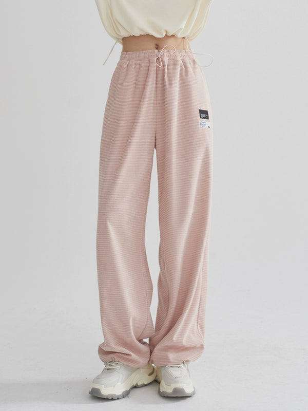 ワッフルスウェットルーズパンツ