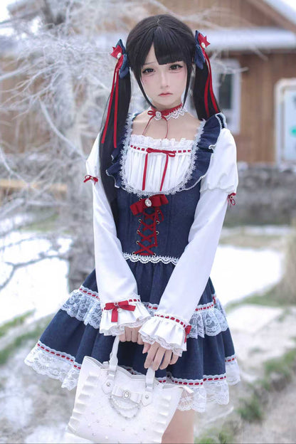 Snow White Snow White Juliet Sleeve Dress + Accessories