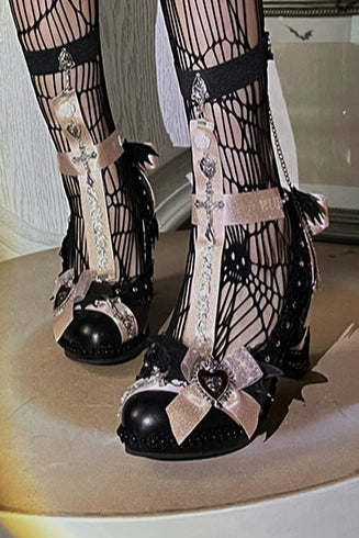 Halloween Dark Gothic Magic Mirror Lolita Heels