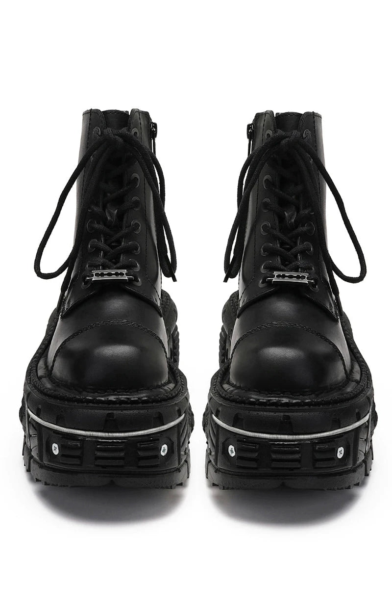 Botines cortos de diseño metálico