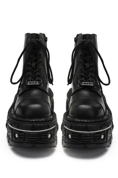 Botines cortos de diseño metálico