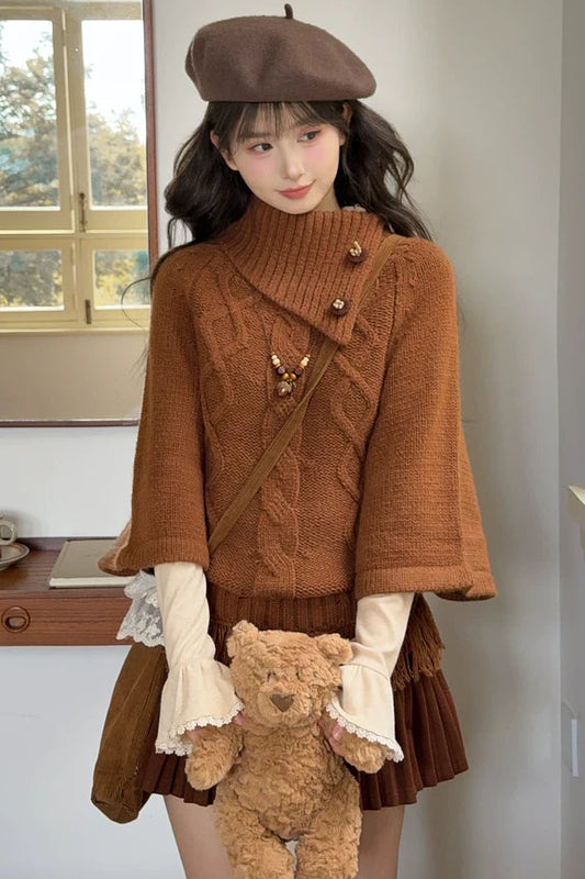 レトロケーブルニット