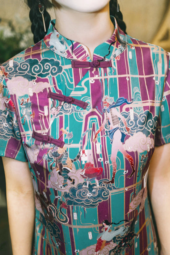 Phantom China Fishtail China Dress