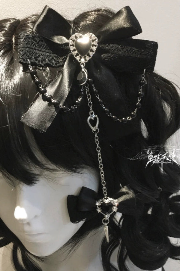 レースリボンサブカルクリップ