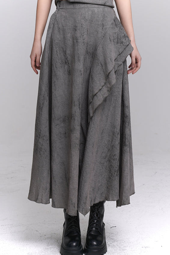 Ash mode tube top + long skirt