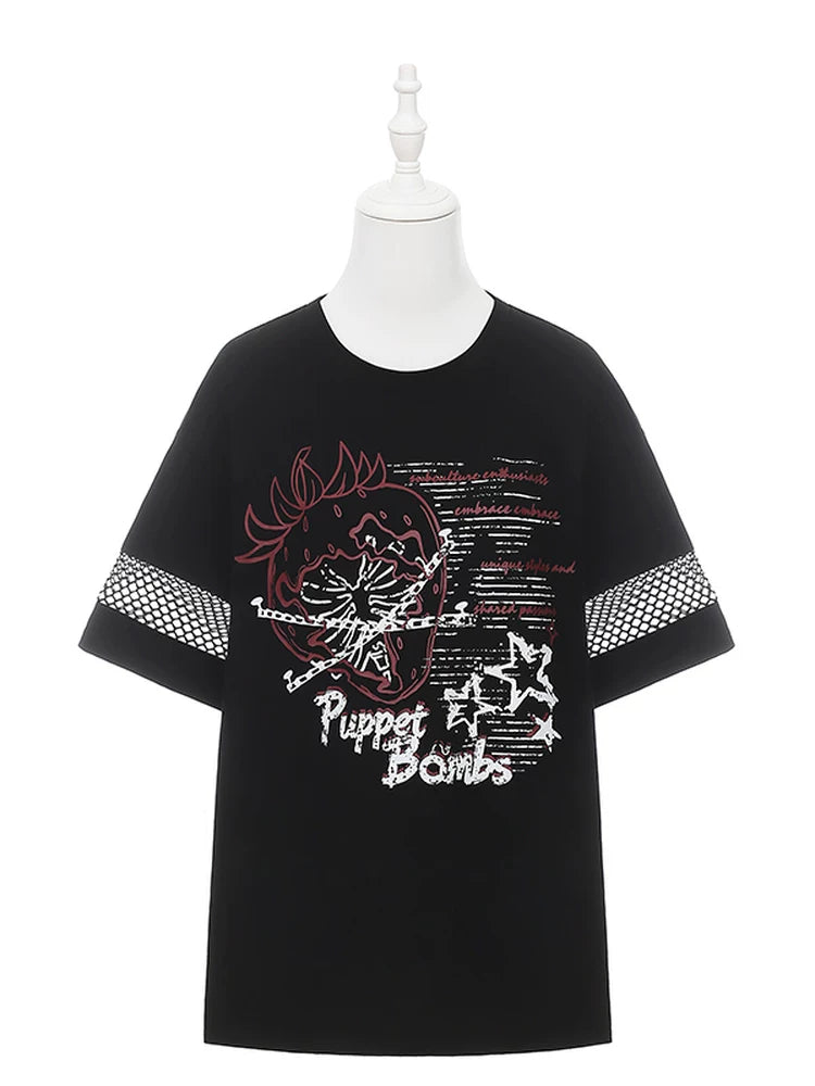 [Pre-Order] Subculture Dark Kawaii Punk T-Shirt + Skirt