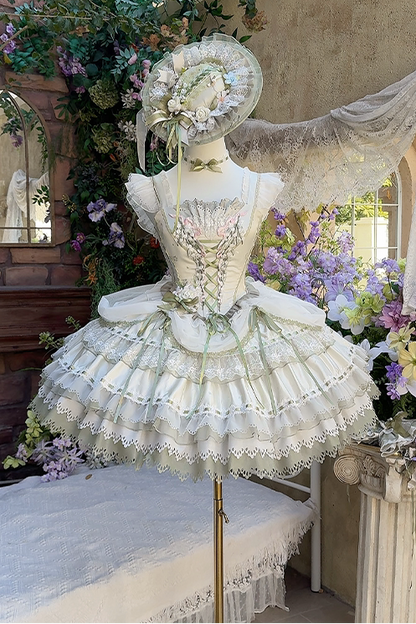 【4月5日予約締切】リリーエンブロイダリーロリータプリンセスコルセットドレス