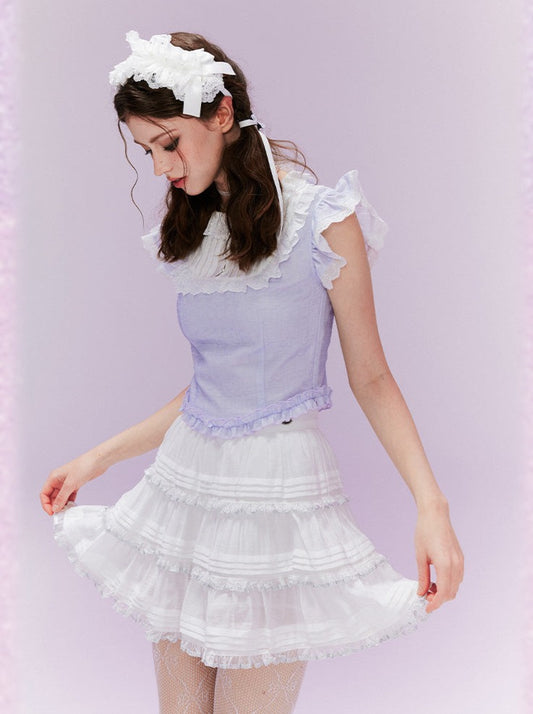 Sweetheart Vintage Top + Tiered Skirt