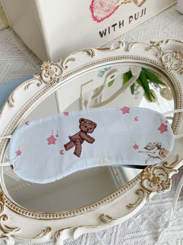 Satin Bear Room Wear + Eye Mask