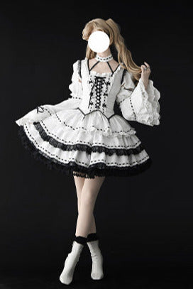 [Deadline for reservation: April 18] Gothic Witch Lolita Dress Setup Full Set