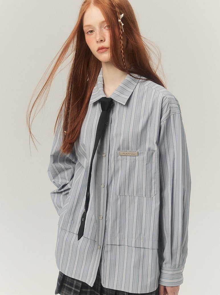 French long stripe shirt