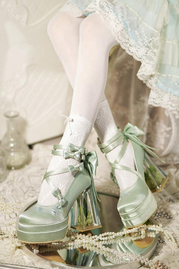 グラスフラワーエレガントハイヒール