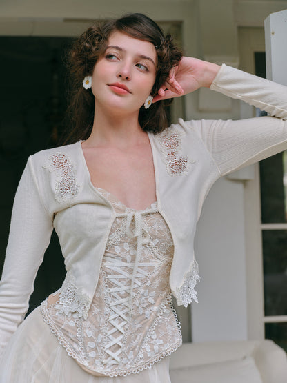 Retro Tight Lace Cardigan