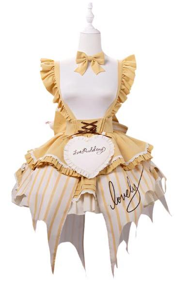 【予約商品】ピーチアンドマンゴープリンキュートスタイルサスペンダードレス