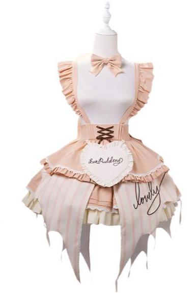 【予約商品】ピーチアンドマンゴープリンキュートスタイルサスペンダードレス