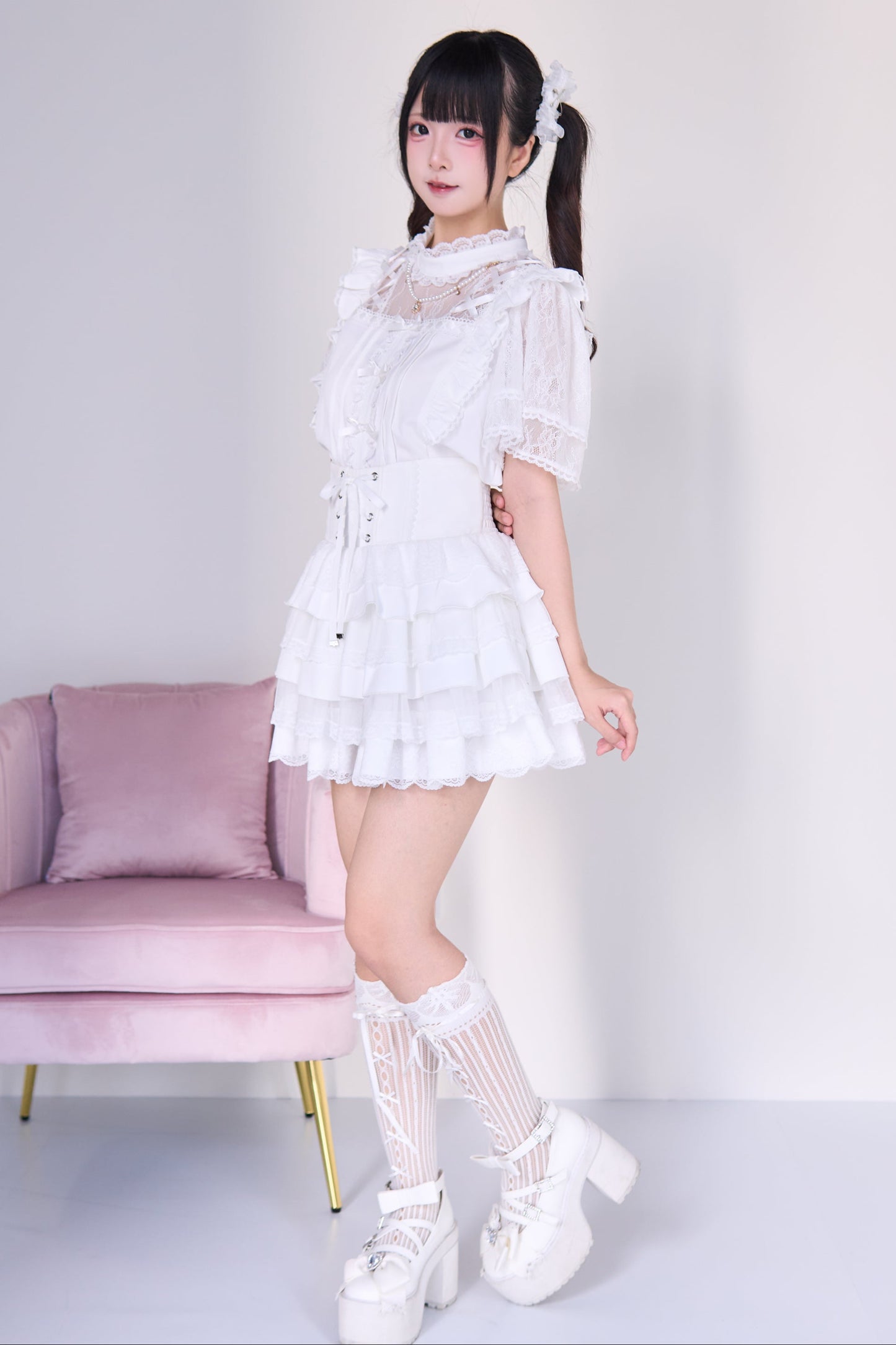 Mine lace top + cake skirt