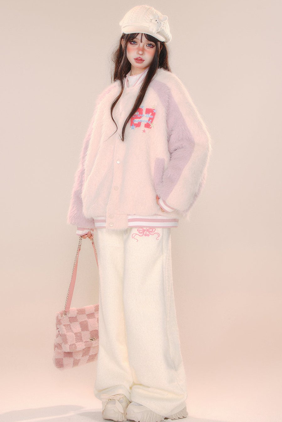 プラスフリースルーズコットンパンツ