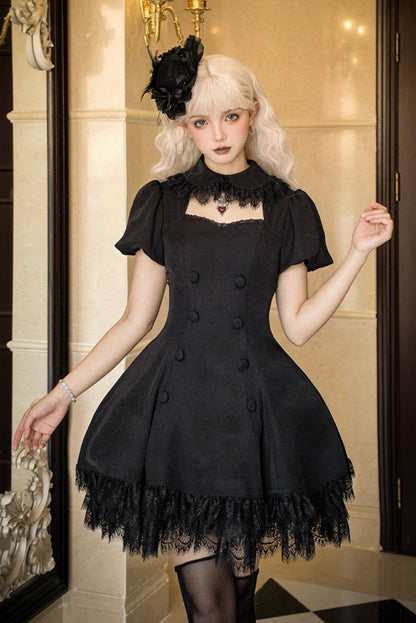 [Reservations] Gothic Doll Chic Little Black Dress