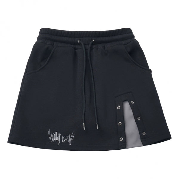 パッチワークファーフードコート+パンツ+シャツ+スカート+レッグカバー