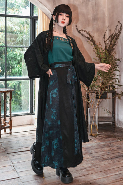 Dark Retro China Sleeveless Piece Setup