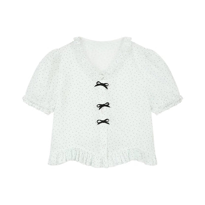 Traje con lazo de lunares + falda