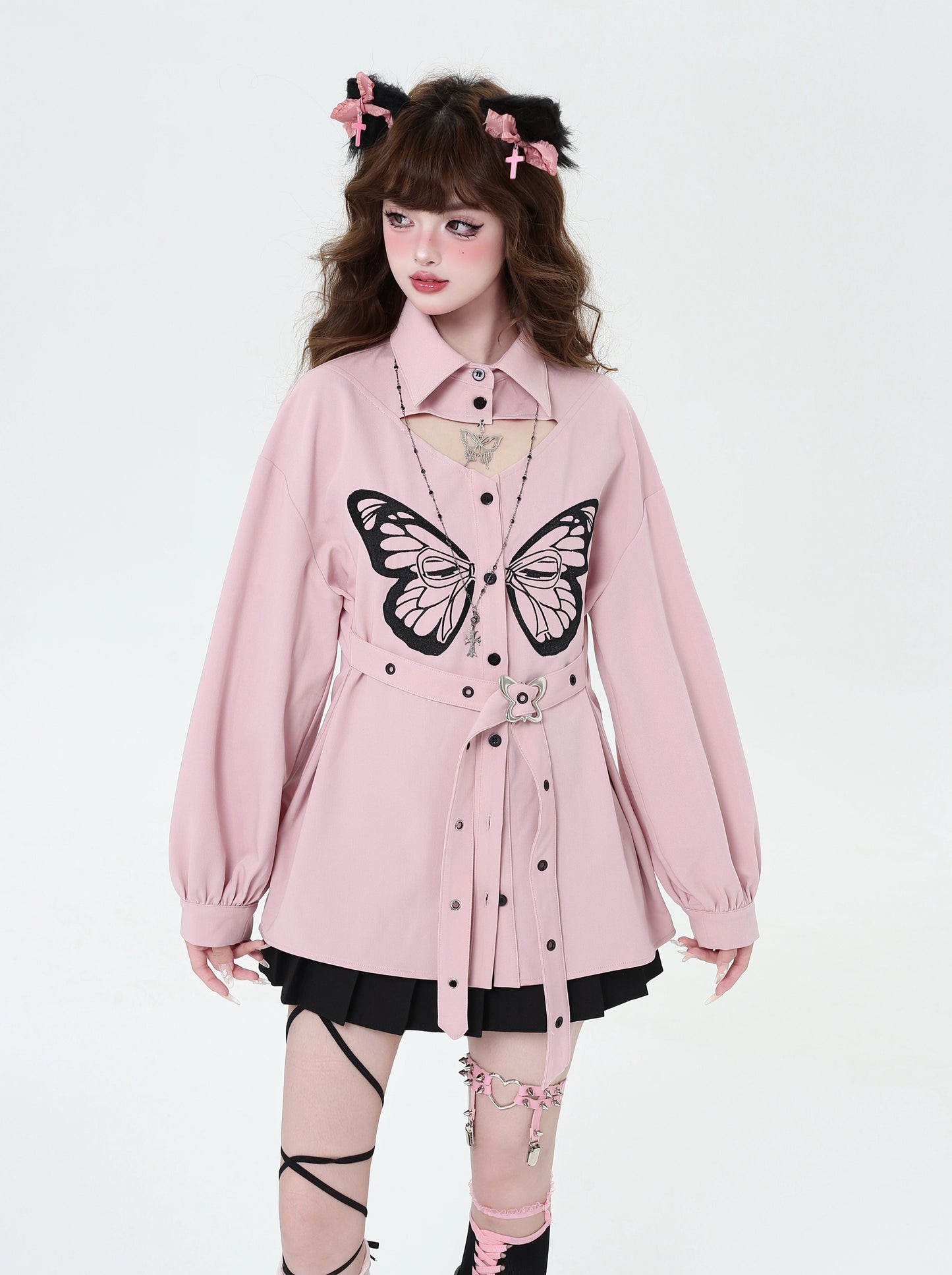 Butterfly Waist Mark Shirt