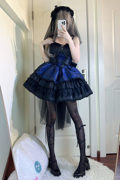 Vestido Lolita con Peto de la Serie Oscura