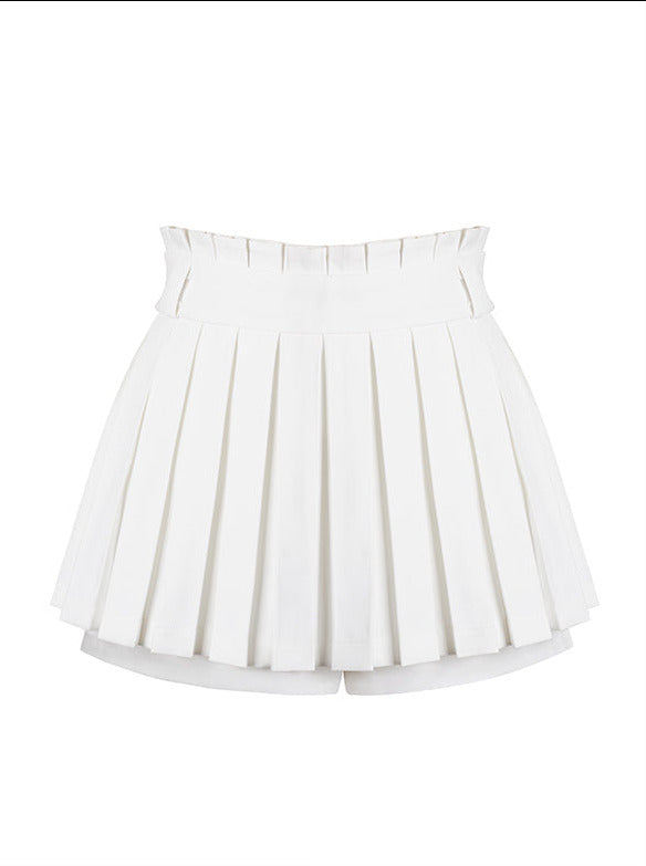Niche Box Pleated Pleated Skirt Pants