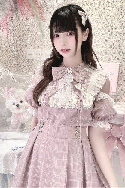 【予約商品】スイートチェック量産型ワンピース