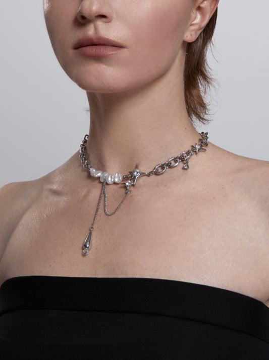 Sweater Chain Light Water Drop Necklace