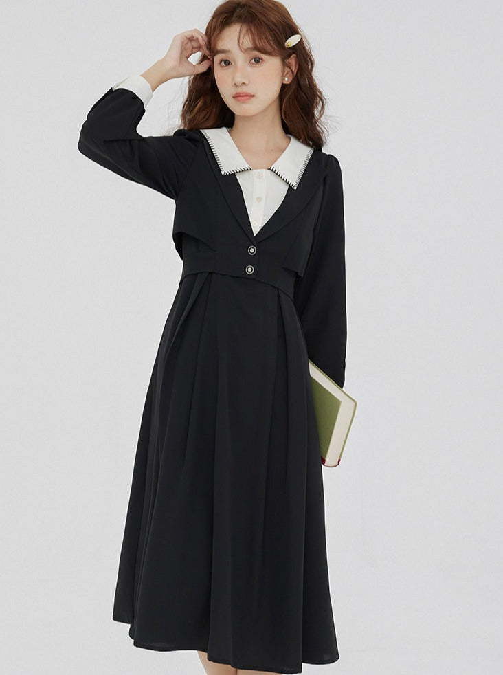 Robe rétro de style collège français