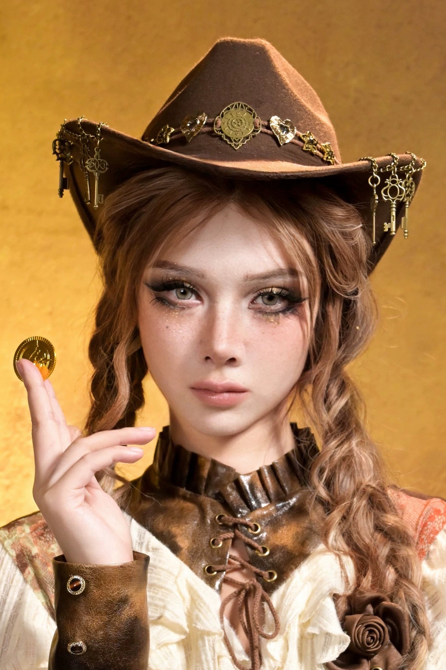 スティームパンクヴィンテージカウボーハット