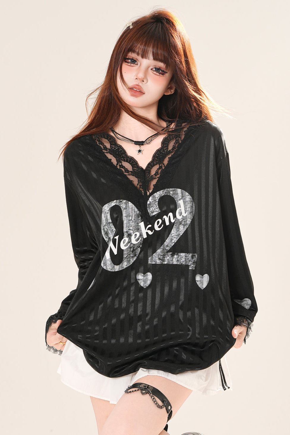 ブリティッシュパステルVネックTシャツ