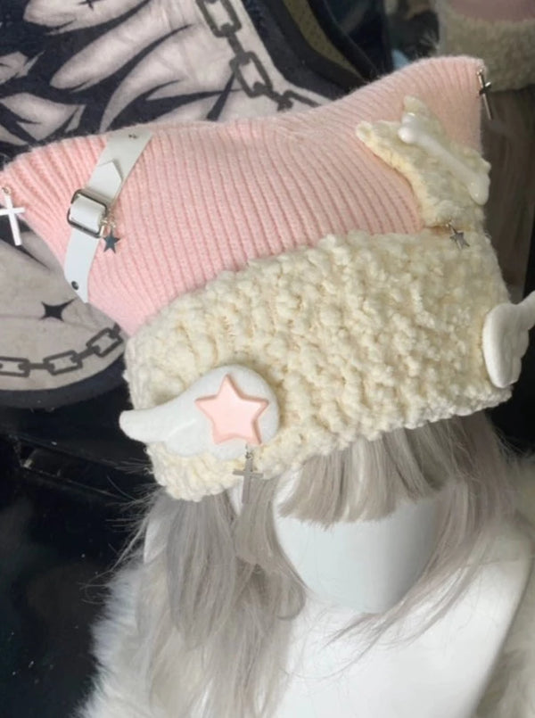 [Angel Neighborhood👼] Boa Angel Subculture Knit Hat
