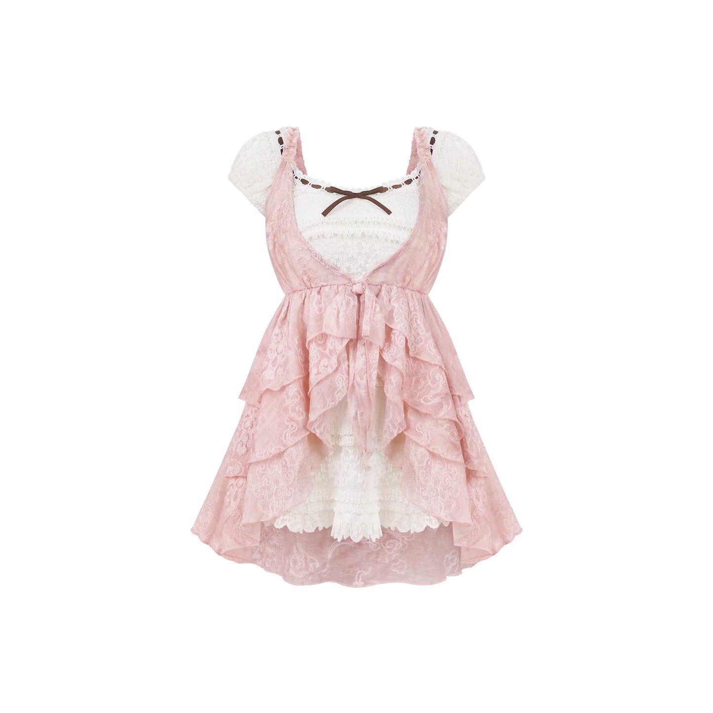 Apricot Polka Dot Skirt + Top