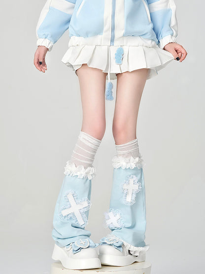 [Angel Neighborhood👼] Subculture Y2K Cross Leg Warmers