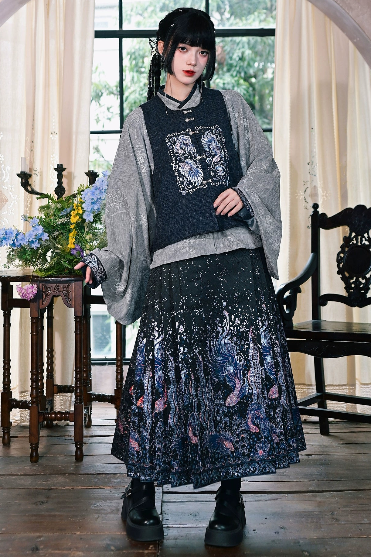 ミンスタイルハンフスカートセット