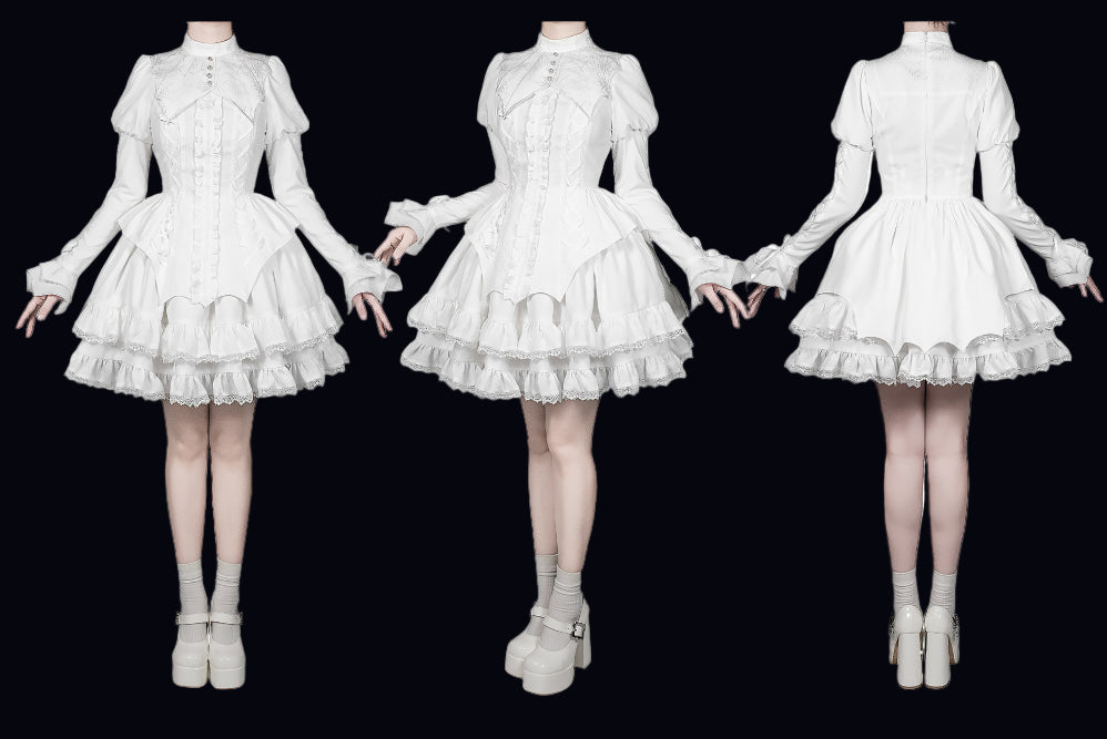 [Deadline for reservations: November 19] Camilla Spider Web Bat Gothic Dark Series Dress Full Set + Setup Full Set